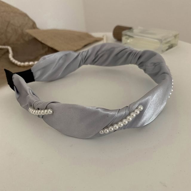 Band Hair Pearl Faux