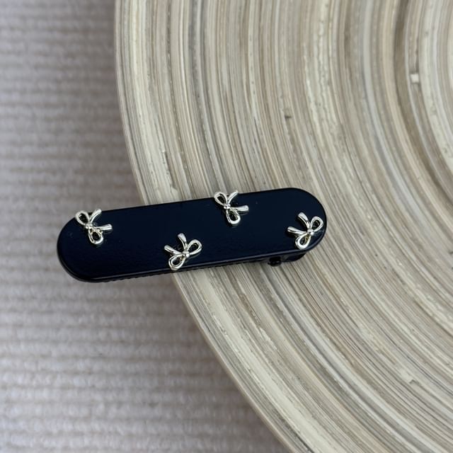 Bow Band Clip Hair Studded /