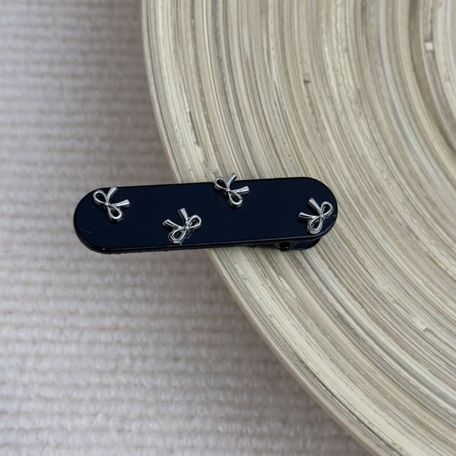 Bow Band Clip Hair Studded /