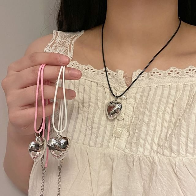 Necklace Pendant Cord Heart