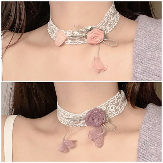 Floral Lace Choker