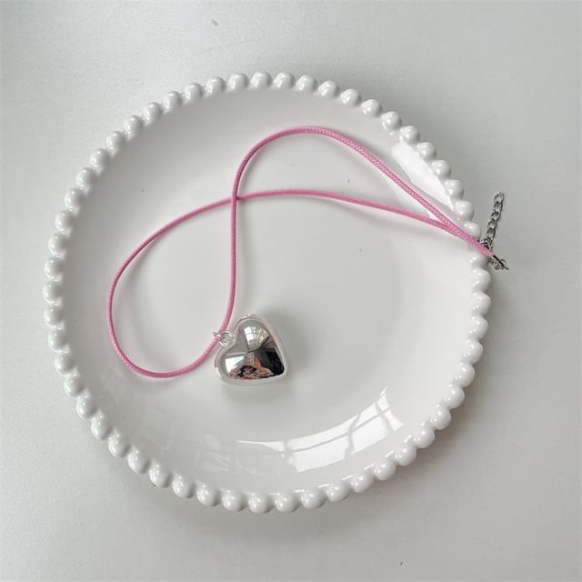 Necklace Pendant Cord Heart