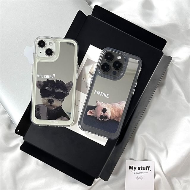 Case Mirrored Dog Phone