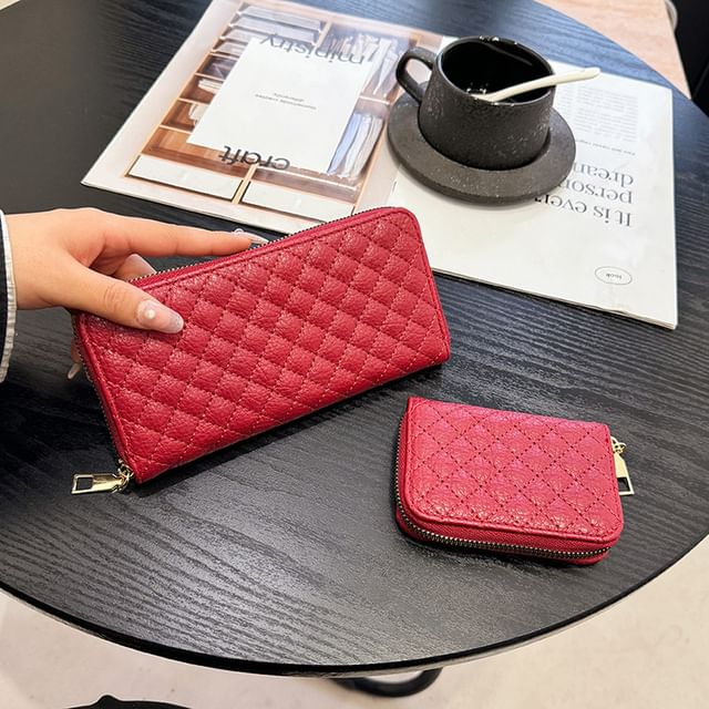 Quilted Wallet Long