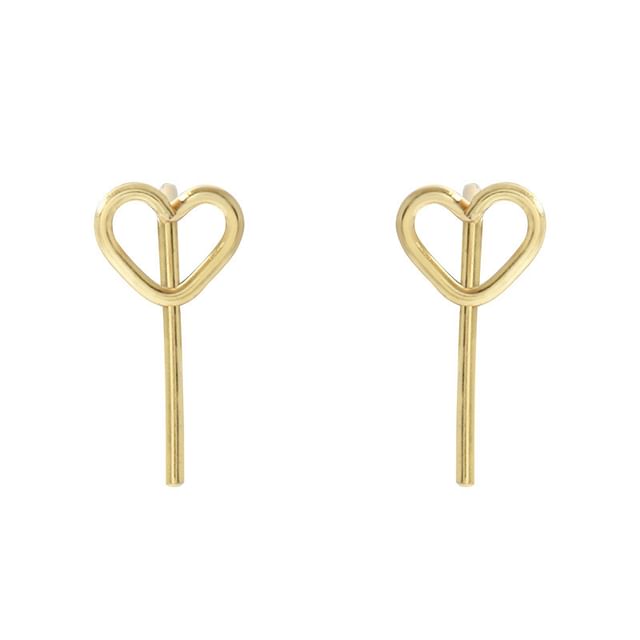 Heart Alloy Ear Jacket
