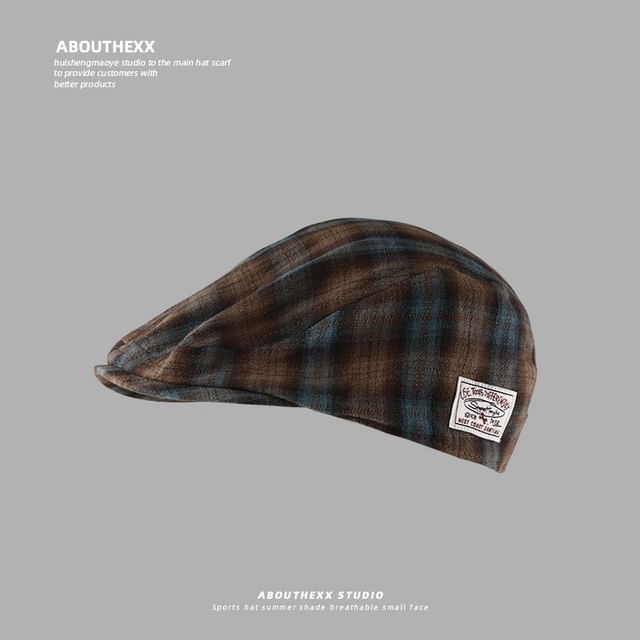 Plaid Beret