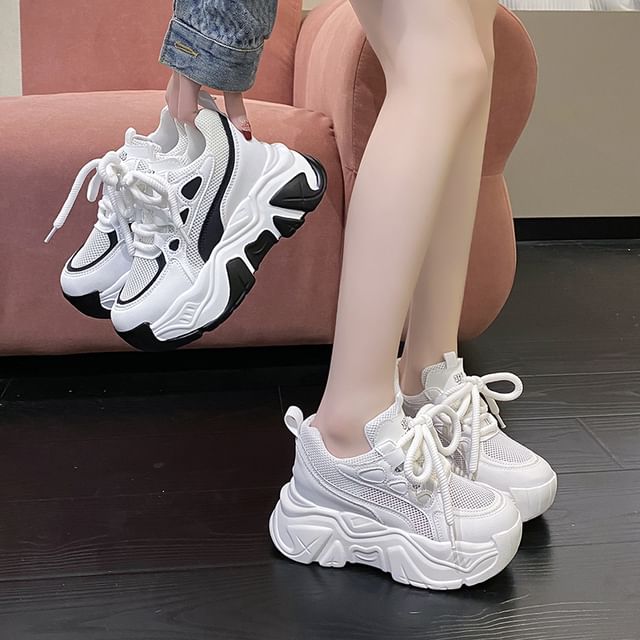 Up Sneakers Platform Lace
