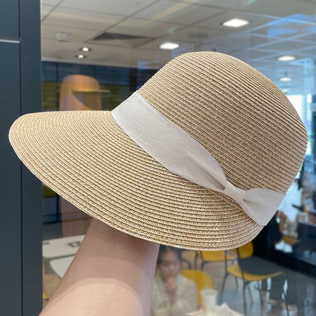 Sun Hat Straw Bow