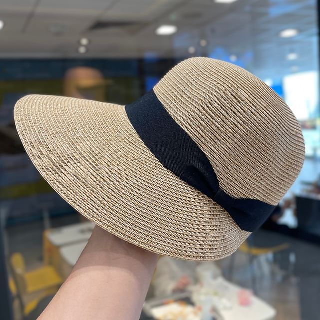 Sun Hat Straw Bow