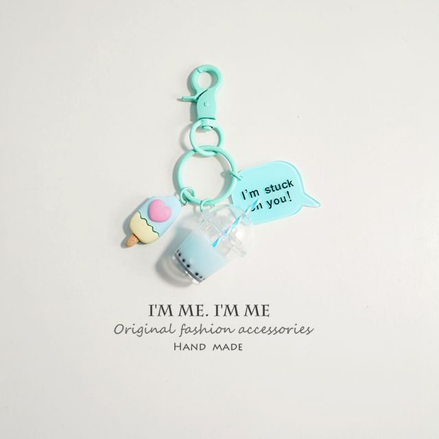 Bubble Milk-Tea Bag Charm / Key Ring