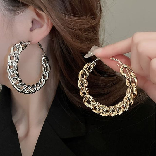 Earring Chained Hoop