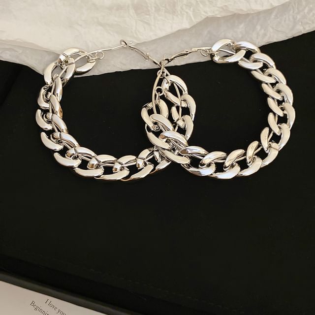 Earring Chained Hoop