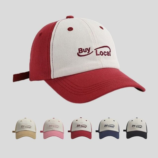 Cap Tone Lettering Two Baseball Embroidered