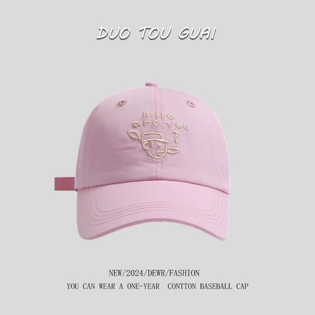 Baseball Cap Cartoon Embroidered