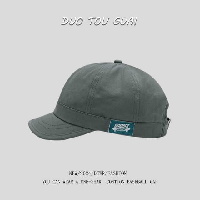 Brim Baseball Short Applique Cap