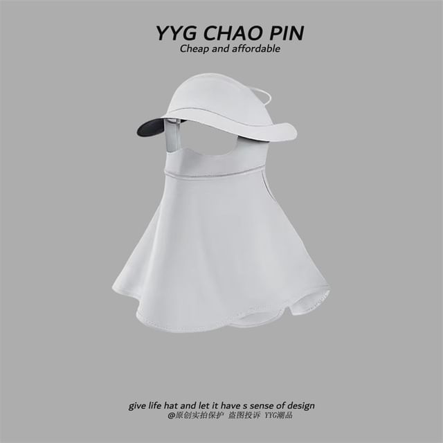 Cover with Plain Flap Sun Neck Protection Face