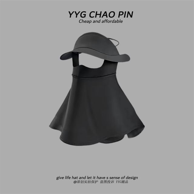 Cover with Plain Flap Sun Neck Protection Face