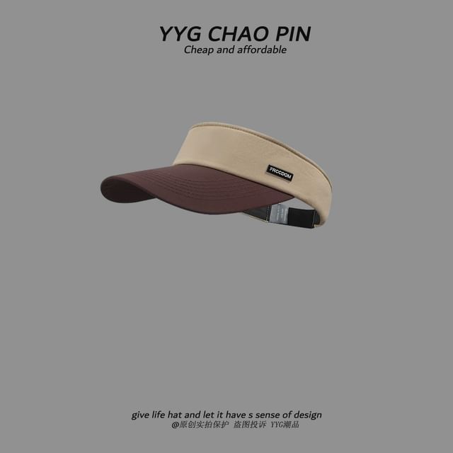 Sun Two Tone Applique Visor