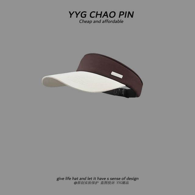 Sun Two Tone Applique Visor