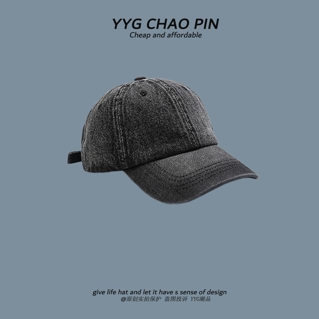 Denim Washed Baseball Cap
