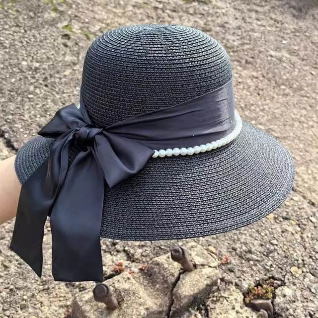 Straw Bow Hat