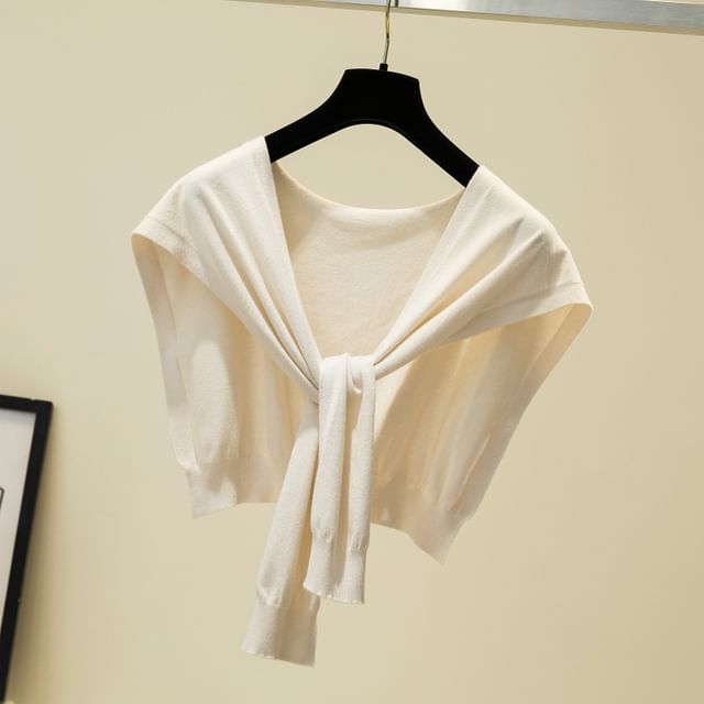 Knit Plain Shawl Knot