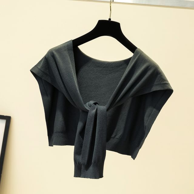 Knit Plain Shawl Knot