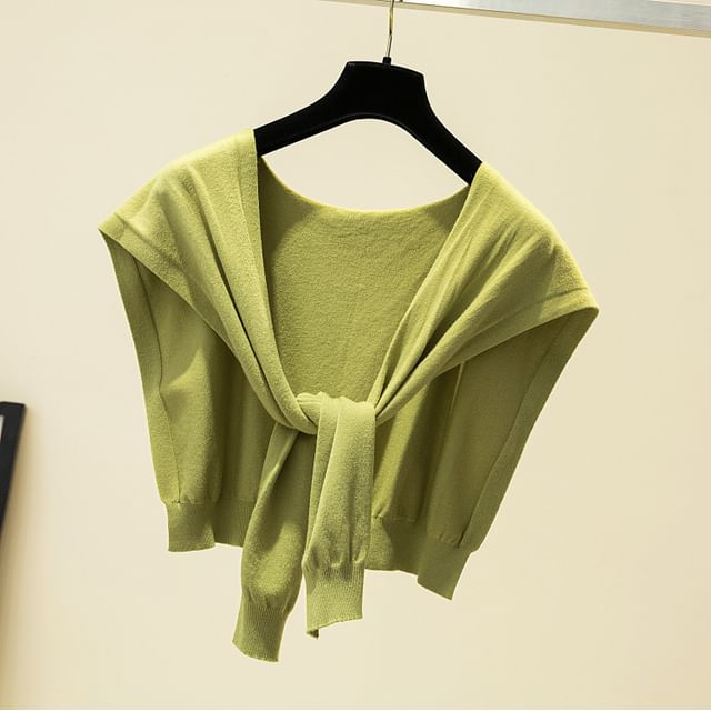 Knit Plain Shawl Knot