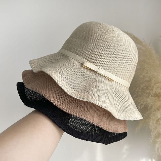 Bow Plain Hat Bucket
