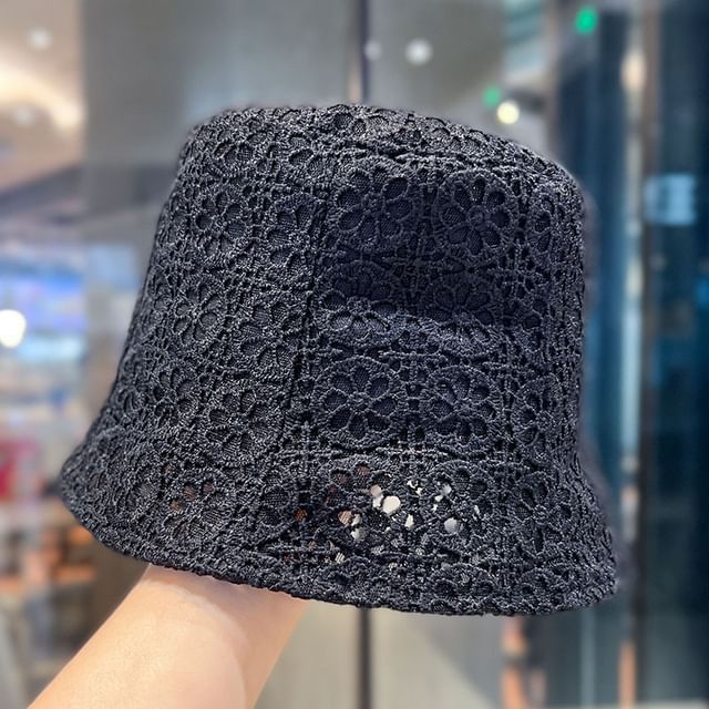 Plain Hat Bucket Lace