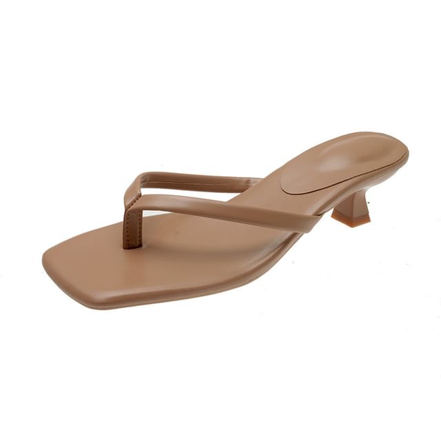 Kitten Thong Heel Sandals