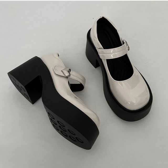 Pumps Mary Heel Jane Platform Block