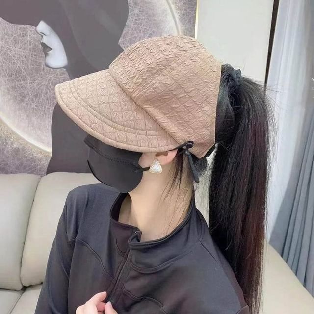 Plain Top Open Textured Hat