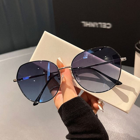 Metal Frame Round Sunglasses