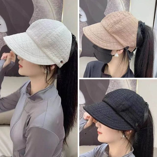 Plain Top Open Textured Hat