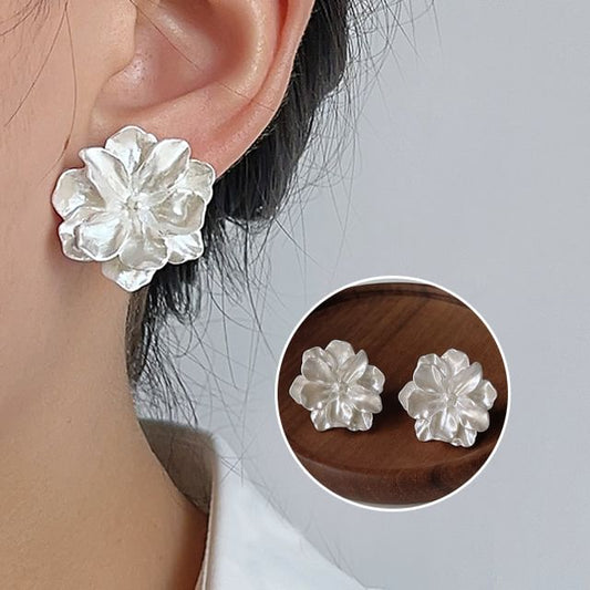 Stud Earring Resin Floral