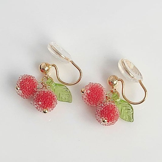 Fruit Alloy Ear Resin Cuff
