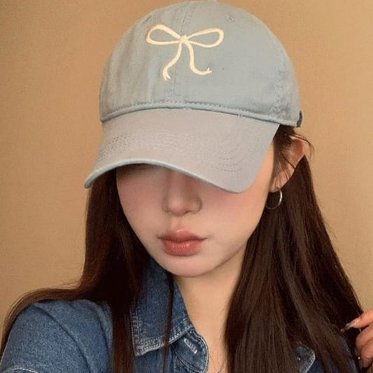 Bow Cap Embroidered Baseball
