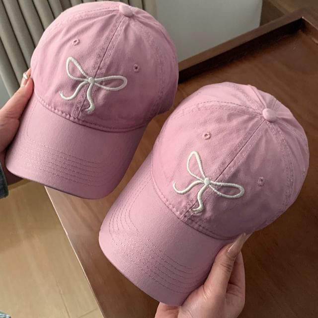 Bow Cap Embroidered Baseball