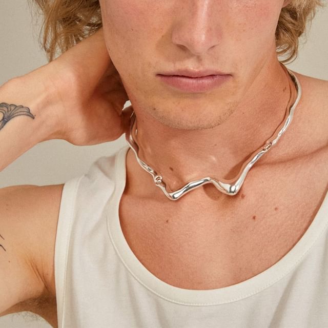 Wavy Alloy Choker (Various Designs)