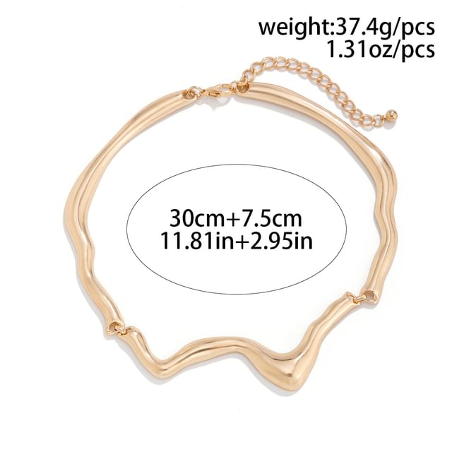 Wavy Alloy Choker (Various Designs)
