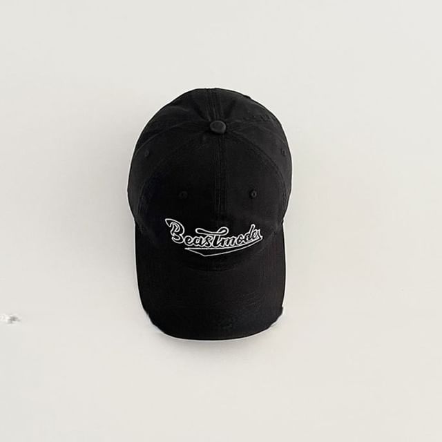 Lettering Embroidered Baseball Cap