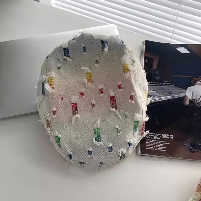 Newsboy Distressed Patchwork Hat Cabbie