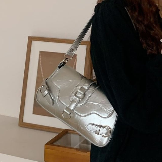 Bag Buckled Shoulder Flap