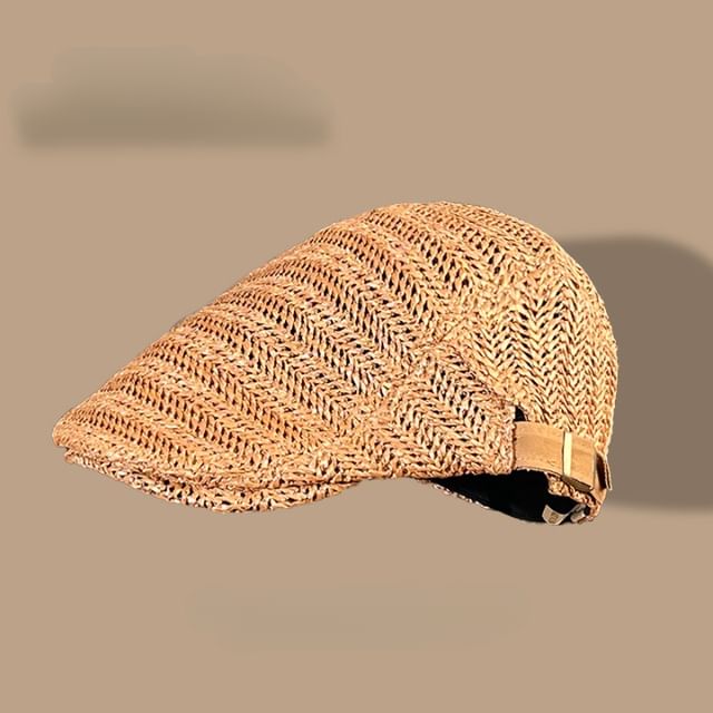 Cap Newsboy Straw