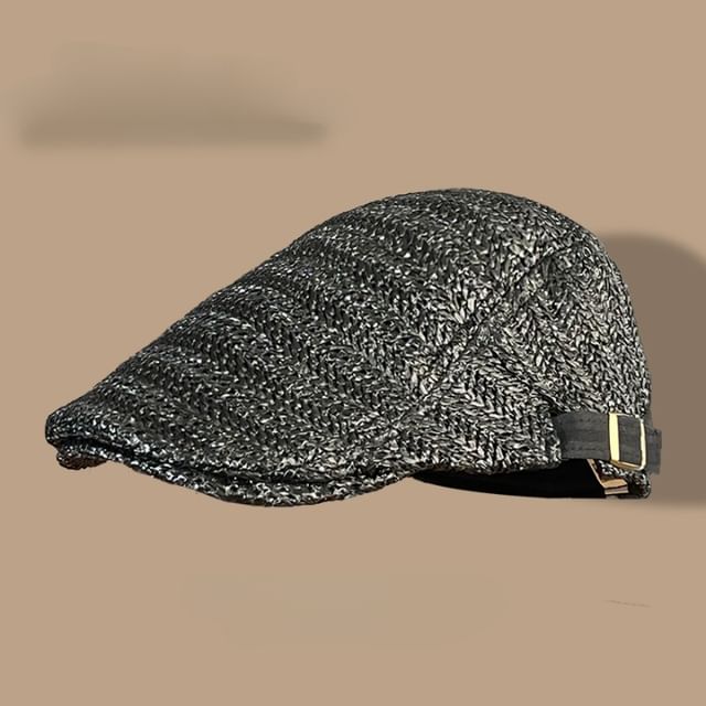 Cap Newsboy Straw