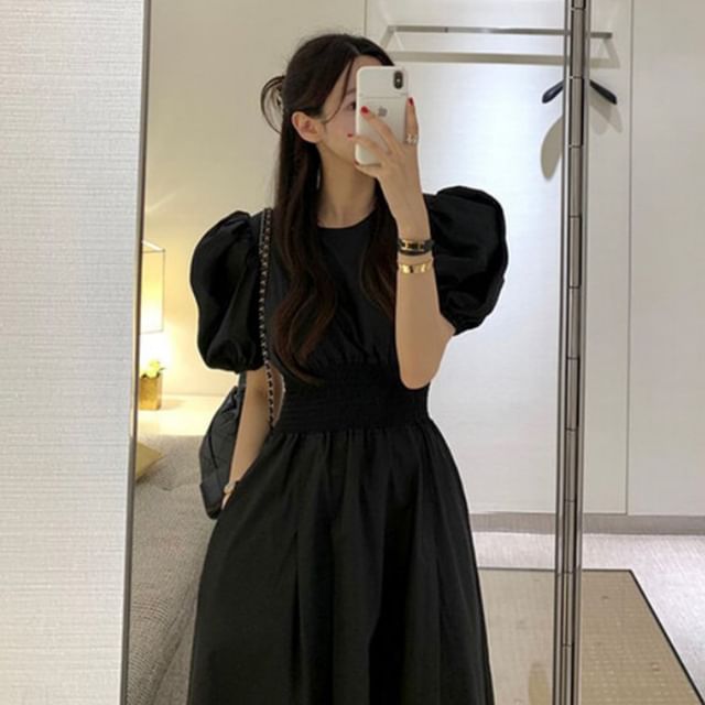 Sleeveless Solid Open Back Sundress Maxi