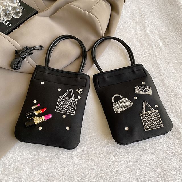 Top Rhinestone Crossbody Bag Handle