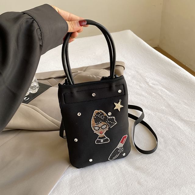 Top Rhinestone Crossbody Bag Handle