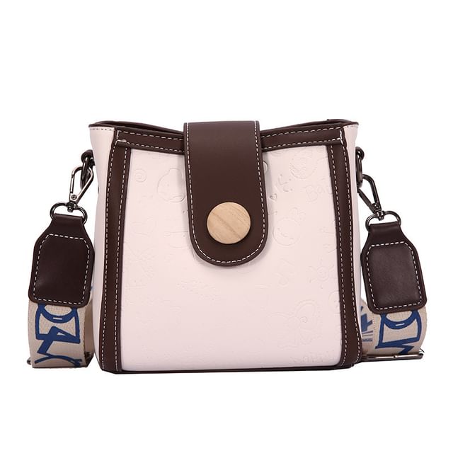 Bucket Faux Leather Bag Patterned